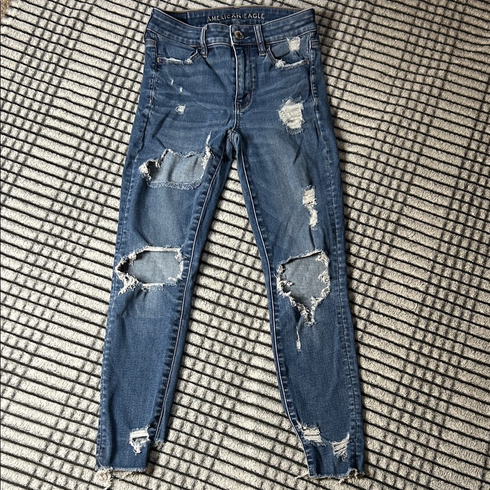 Women’s American Eagle Outfitters High-Rise Cropped Jeggings (2)